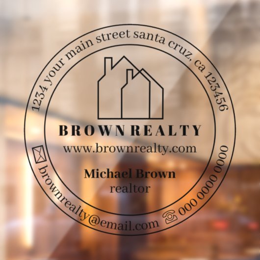 Onroerend goed Kantoor Raamsticker (Vel 2)