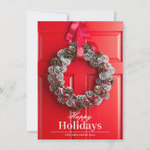 Onroerend goed Kerst Kaart Sjabloon (Voorkant)