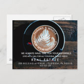 onroerend goed Koffieverwijzingen Aankondiging (Voorkant / Achterkant)