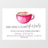 onroerend goed Latte verwijzingen Aankondiging bor Raamsticker (Vel)