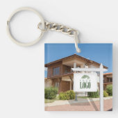 Onroerend goed Logo Foto Custom Logo Sleutelhanger (Voorkant)
