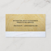 Onroerend goed Logo Metallic | Hout | stucwerk Afsprakenkaartje (Achterkant)