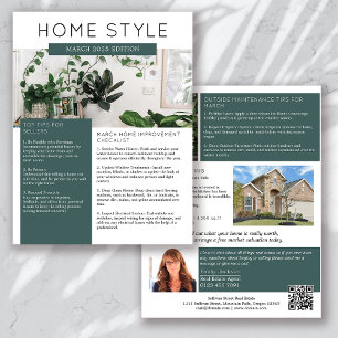 Onroerend goed maart Nieuwsbrief Promotie Flyer