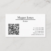 Onroerend goed, makelaar, makelaar visitekaartje (Achterkant)