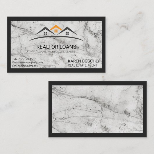 Onroerend goed | Marble Rock Visitekaartje (Voorkant / Achterkant)