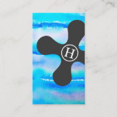 Onroerend goed Modern Waterverf Visitekaartje (Voorkant)