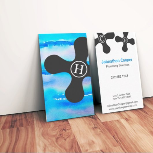 Onroerend goed Modern Waterverf Visitekaartje