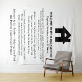 Onroerend goed Open House Event Welkom Wandkleed (In Situ (horizontaal))