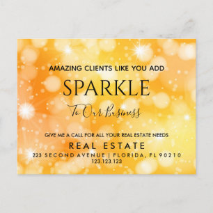 Onroerend goed Open House Sparkle Pop per Briefkaa Briefkaart