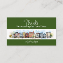 Onroerend goed Open huis Dank u groen