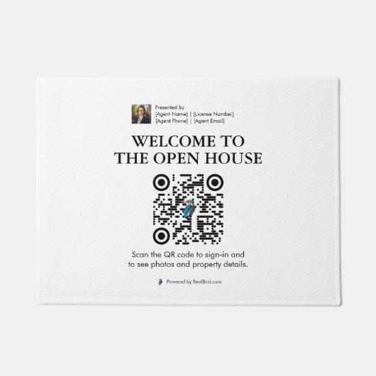 Onroerend goed Open Huis Deur Mat (Voorkant)