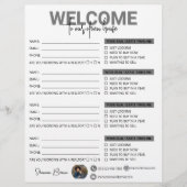 Onroerend goed Open Huis Inloggen Blad Flyer (Voorkant)