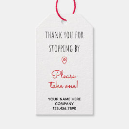 Onroerend goed Open huis neem er een Cadeaulabel