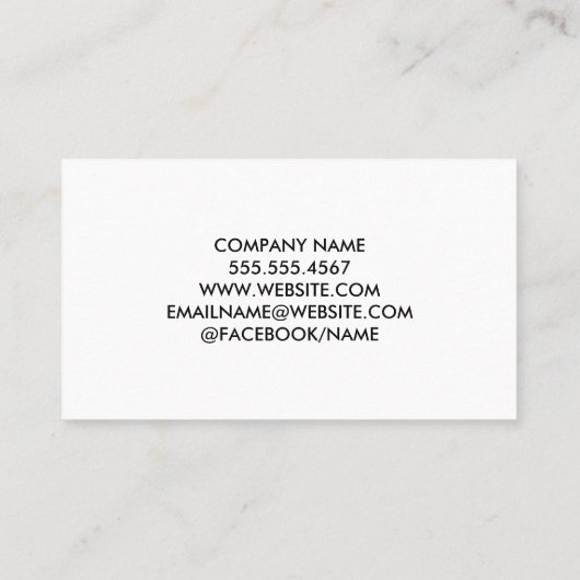 Onroerend goed pictogram | Goudmarmer | Metallisch Visitekaartje (Achterkant)