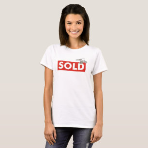 Onroerend Goed Rode Verkocht Bord Sleutels Naar Th T-shirt