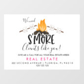 onroerend goed SMORE-verwijzingen Aankondiging-win Raamsticker (Vel)