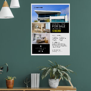 Onroerend goed te koop Aangepast Poster