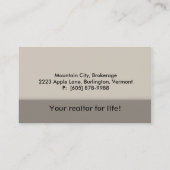  onroerend goed Visitekaartje (Achterkant)