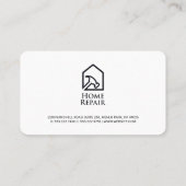 Onroerend goed | Woningreparatie Visitekaartje (Achterkant)