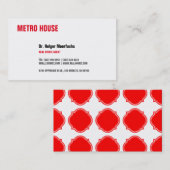 Onroerend goed zwart-wit visitekaartje (Voorkant / Achterkant)