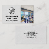 onroerende goederen | Uitzicht van Balkon Visitekaartje (Voorkant / Achterkant)