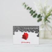 Onroerende zaken visitekaartje (Staand voorkant)