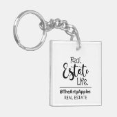 onroerendgoedbedrijf aangepast logo sleutelhanger (Voorkant Links)