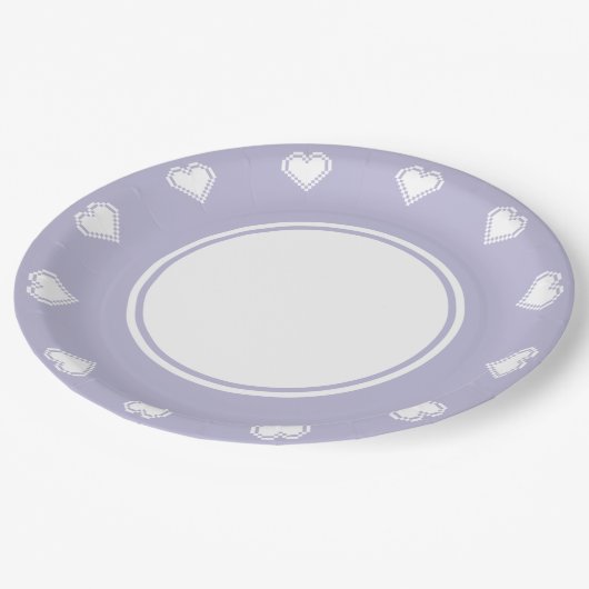Ons 8-bits hart in het Bord Lavender Paper (Gekanteld)