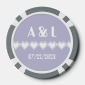 Ons 8-bits hart in Lavender Poker Chips (Achterkant)