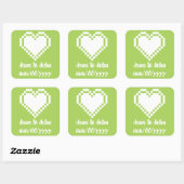 Ons 8-bits hart in Peridot Sticker (Vel)