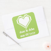 Ons 8-bits hart in Peridot Sticker (Envelop)