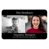 Ons Afstuderen Afstuderen en nu Foto Magneet (Horizontaal)