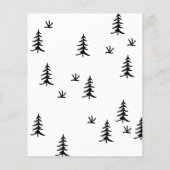 Ons avontuur begint Bos bruiloft Save the Date (Achterkant)