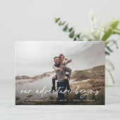 Ons Avontuur Begint | Foto Aankondiging (Staand voorkant)