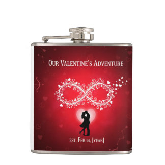 Ons Avontuur Begint Gepersonaliseerde Flask met Vi Heupfles
