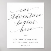 Ons avontuur begint hier met het script Wedding Si Poster (Voorkant)