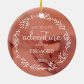Ons avontuur begint in 2025 keramisch ornament (Achterkant)