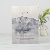 Ons avontuur begint Misty Mountain Pine Minimal Kaart (Staand voorkant)