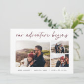 Ons avontuur begint | Verloving met meerdere foto' Aankondiging (Staand voorkant)