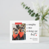 Ons beste EDITABLE COLOR Vakantie kerstmis Briefka Feestdagenkaart (Staand voorkant)