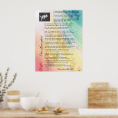 Ons concept Pro life gedicht Poster (Keuken)