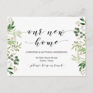 Ons droomhuis, Greenery, Moving Announcement Briefkaart