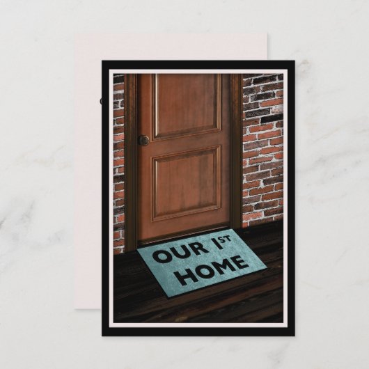 ons eerste huis deurmat (Voorkant / Achterkant)