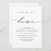 Ons eerste huis, Housewarming feestviering Kaart (Voorkant / Achterkant)