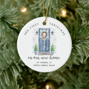 Ons eerste kerst in New House keramische versierin Keramisch Ornament
