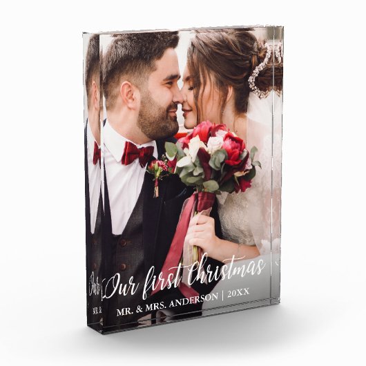 Ons eerste kerstbruiloft-fotoscript fotoblokken (Links)