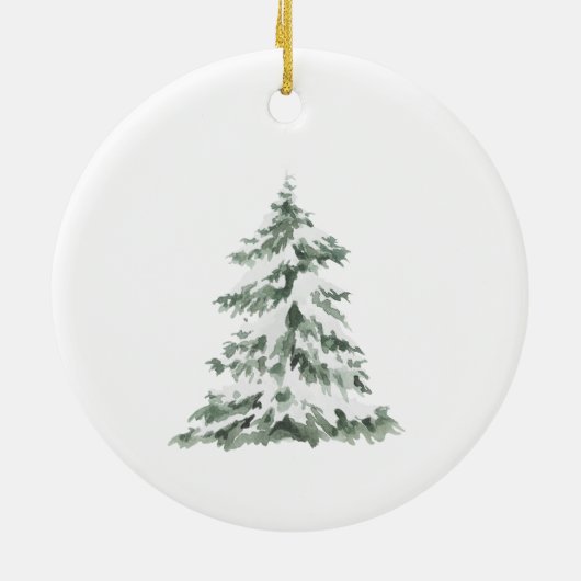 Ons eerste kerstcadeau samen met Hot Cocoa Keramisch Ornament (Achterkant)