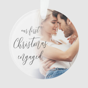 Ons eerste kerstcadeauschrift met foto's ornament