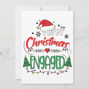 Ons eerste kerstcadeautje met een overeenkomend pa feestdagenkaart