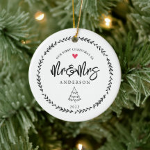 Ons eerste kerstfeest als de heer en Mrs Xmas Tree